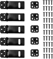 5Pcs Hasp Latch Door Lock, Padlock Latch Lock, Pad Lock Latches Security