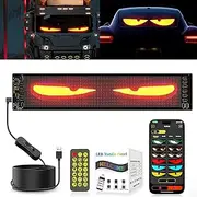 ZIMAOER LED Eyes for Trucks, Devil Eyes Lights for Cars, Flexible LED Display, Large Programmable Sign Design for Car, Truck, Business, DIY Dynamic Advertising (1 x 12 x 59.5 cm)