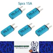 5 x 15Amp Mini Blade Fuse Circuit Breaker Auto Reset Circuit Breaker 15A (5pcs)