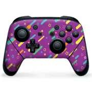Nintendo Switch Pro Controller Skin Decal Vinyl Wrap - Purple Sprinkles Cupcake