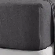 (Single, Charcoal) - 100% Brushed Cotton Flannelette 40CM/16" Extra Deep Fitted Sheets in 12 Colours (Single, Charcoal)