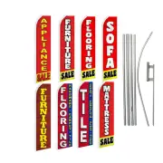 Furniture Sofa Flooring Tile Variation Swooper Advertising Banner Flag Pole Kits
