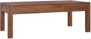 Teak Wood Coffee Table for Living Room: 110x60x40cm Solid Tables, Modern Storage, Farmhouse Style Table for Center Living Room