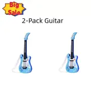 2-Pack Beginner Electric Toy Guitar Multifunctional Kids Bass Guitar Toy