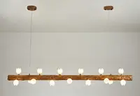 在飛比找松果購物優惠-燈具 北歐吊燈 12頭 餐廳燈 書房燈 LED燈創意個性餐廳