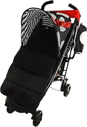 Footmuff/Cosy Toes Compatible with Cosatto Pushchair Black Jack