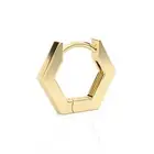 18K Gold Vermeil Hexagon Nose Ring Hoop Cartilage Clicker Earrings Gift for Her