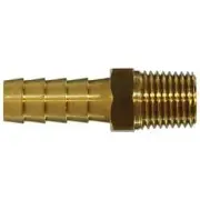32014 Rigid Adapter, 3/8 in Hose x 1/2 in Male NPTF, Brass, 3 Pack