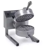 Nemco 7020A-S240 Belgian Waffle Baker Iron Single Removable Silverstone Grid