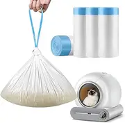 Self-Cleaning Cat Litter Tray Bin Liners 50 x 45 cm Pack of 60 Bin Liners with Drawstring for Cat Litter Trays