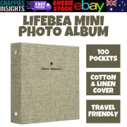 LIFEBEA 100 Pockets Mini Photo Album Picture Case Fujifilm Instax Film