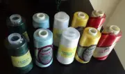 10 Spools Sewing Thread Polyester ASSORTED COLORS 3000 yards each Spool NEW