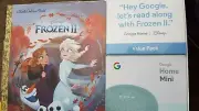 Google Home Mini (Aqua) & Frozen II Book Bundle