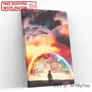 Paint By Numbers Kit Moon Night Nature Abstract Canvas Adult Decor DIY Home Draw