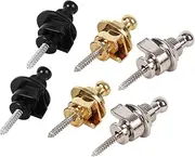 ULDIGI Pcs Gold Electric Guitar Strap Locks Metal Bass Guitar Strap Blocks Easy Install Accessories