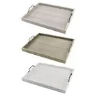 Wood Serving Tray with Handles Vanity Tray for Office Living Room Home