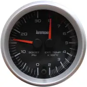 Autotecnica dual boost gauge black for Toyota Landcruiser FZJ80R 1FZ-FE 4.5