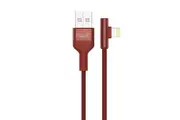 Havit H672 USB to Lightning Cable for Apple Devices w/ LED Charging Cables Red