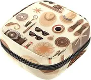 Period Bag,Sanitary Napkin Storage Bag,Beach Travel Hat Camera,Tampon Holder for Purse
