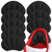 Back of Heel Cushion Pads, Adhesive Grips Inserts for Boots, 8pcs-black