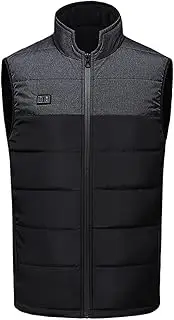 [Generic] Heated Vest for Men Outdoor Outwear Heated Down Jacket Lightweight Fleece Insulation Work Coats