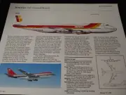 Boeing 747 Picture Aircraft Plane Out of Print Article Spec Sheet Art Iberia