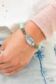 Paparazzi Jewelry Accessories - Vintage - Bedouin Bloom - Blue Bracelet