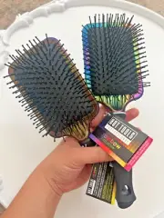 2-PC Hot Tools Brush RAINBOW COLLECTION WITH IONIC TECH FLAWED READ DESCRIPTION