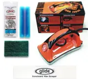 Vitora Pro Hot Waxing Iron & Blue Wax Kit+ Guide for Snowboards, great gift idea