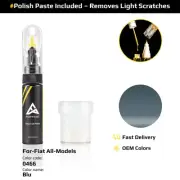 Touch Up Paint For Fiat All Models 0466 Blu With Polish Paste