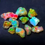 40 Cts Lot 100% Natural Ethiopian Jumbo Welo Fire Opal Rough Specimen Gemstones