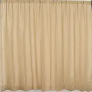 8 ft x 8 ft Natural Faux Burlap Backdrop Drape Curtain Panel Decorations Party