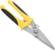NUOBESTY 1Pc Labor Saving Iron Sheet Scissor with Skid Handle Heavy Duty Metal Shear for Easy Cutting Multipurpose Industrial Use Durable Spring Design for Comfort