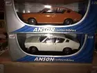 SET OF 2 MODELS AUDI 100 COUPE S ORANGE & WHITE ANSON 1:18 BRAND NEW IN BOX