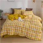 Bedding Set Duvet Cover Pillowcase Queen Size Flat Sheet Adults Kids Winter Bed