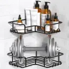 Stainless Steel Bath Shower Caddy Corner Storage Shelf Holder Rack Organiser