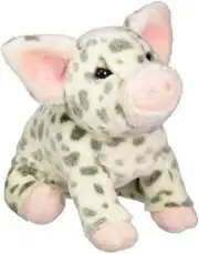 Medium Pauline Spotted Pig Plush Stuffed Animal - 12 Inches