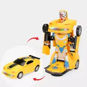 CAR ROBOT TOY 2-in-1 Robot Transformer Car with Flashing Lights and Loud Sounds