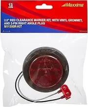 Maxxima M11300R-KIT 2.5" Round P2/P3 Clearance Marker Red Kit with Grommet & Pigtail Plug