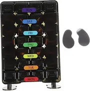 HAPINARY Weekly Pills Organizer Portable Travel Case with Compartments Cute Design Break Resistant and Moisture for Daily Medicine Storage and Reminders