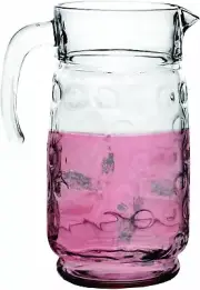 Circleware 06660 Circles Glass Beverage Drink Dispenser Pitcher, 64 oz
