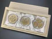 ＜NEW＞Sengoku warlord/Samurai Family Crest Golf Marker ”three-piece set"