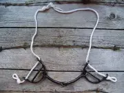 Bit - Black Steel Sliding Gag w/Sweet Iron Snaffle