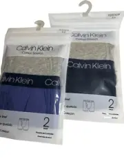 Calvin Klein Boxer Briefs Boys Size 4-5 Blue Gray NEW 4 Pairs