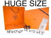 4 pc Hermes Box Bag Gift empty XL Long Ribbon Scarf Storage Replacement Envelope