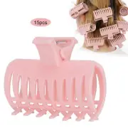 15Pcs/Set Curler Clip Hair Roller Fixing Clamp Holding Section Claw Hairdres HR6