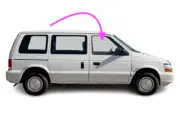 Fits 1984-1995 Dodge Caravan Mini Van Passenger Front Right Door Window Glass