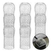 Gutter Guard 8 Pack, Gutter Downspout Guard 3.5 Inch Adjustable Aluminum Leaf...
