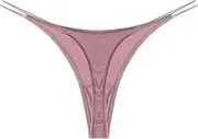 [GRRKDFQ] Women's Erotic Costumes Seamless Micro Thong Low Waist G-String