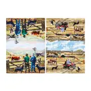 Ashdene Tea Towels Farming Life Farmer 2 Pack Assorted Teatowels